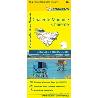 Image of Charente Maritime Michelin Local Map 324: