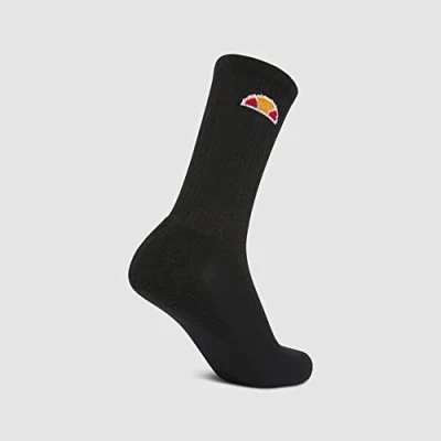 Image of ellesse Tisbi Socks Black 3 Pack UK Size 5.5