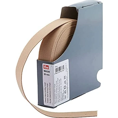 Image of Prym Elastic Band Strong 25 mm Beige, 72% Polyester, 28% ED