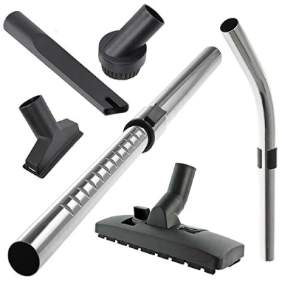 Image of Spares2go Telescopic Bent End Rod Handle + Mini Tool Kit for Numatic Henry Hetty Vacuum Cleaner