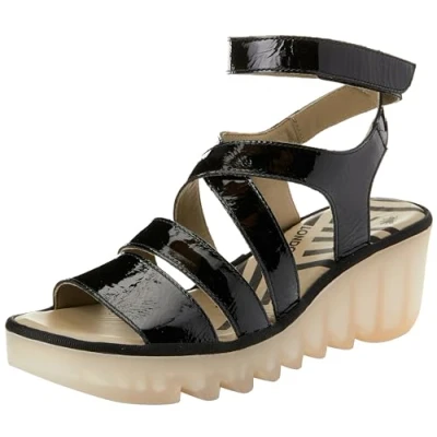 Image of BAFY485FLY Leather Women&#039;s Wedge Heels Sandals