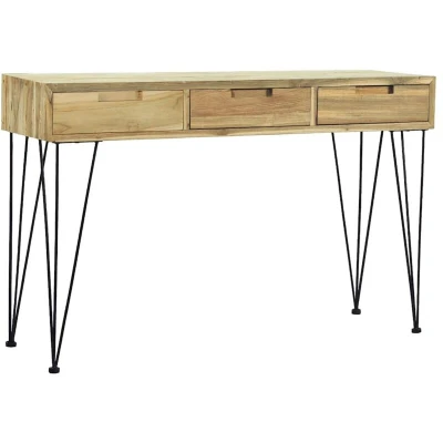 Image of vidaXL Console Table 120x35x76 cm Solid Teak