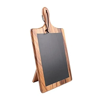 Image of T&amp;G Woodware Tuscany Paddle Chalk Board with Stand, Acasia