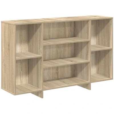Image of vidaXL Sideboard Sonoma Oak 120x30x75 cm Engineered Wood