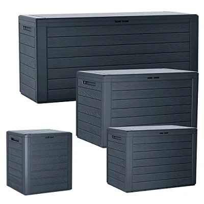 Image of STAR SUPPLIES Outdoor Garden Furniture Multipurpose Storage Box Medium 140L Large 190L Extra 280L (140 Litre, 1 Box)