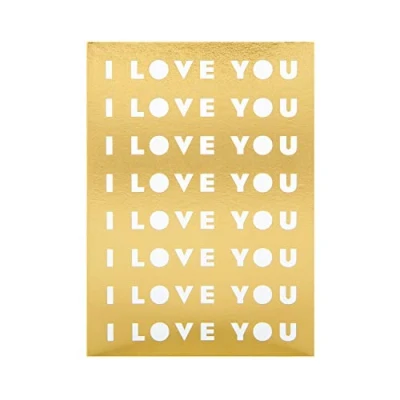 Image of Hallmark Any Occasion I Love You Card Text Based Design