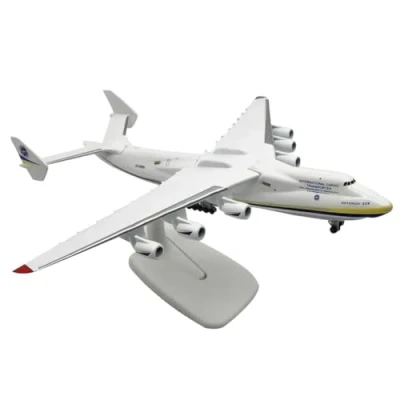 Image of Kopinma 1/400 Antonov An 225 Mriya Large Transport Airplane Model, Metal Alloy Model for Collecting and Gift,Home Office Home Decoration