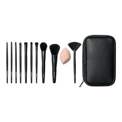 Image of e.l.f. Full Face &amp; Eye Makeup Brush Set, 11 Brushes For Foundation To Bronzer, Eyeshadow More, Vegan Cruelty Free