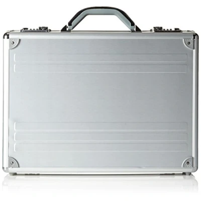 Image of Alumaxx Kronos Padded Attache Case for Laptop Silver Aluminium