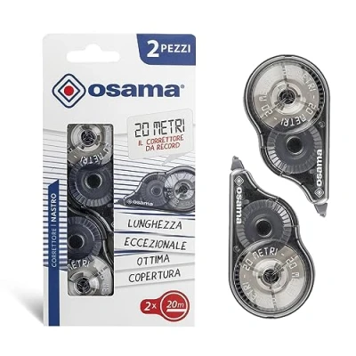 Image of Osama Correction Tape, 20 m, Pack of 2 Classic