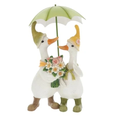Image of Shudehill Giftware Posy Puddle Umbrella Ducks Part a wide collection of Lovely and Umbrellas, Over 6 Designs to Choose from! (Large Couple with Posy)