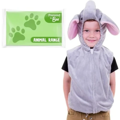 Image of PRETEND TO BEE Elephant Wild Animal Fancy Dress Costume for Kids, 3 7 Years