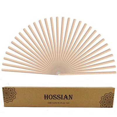 Image of HOSSIAN 50pcs Reed Diffuser Sticks Wood Rattan Essential Oil Aroma Spa Aromatherapy(10&quot;/25cm)
