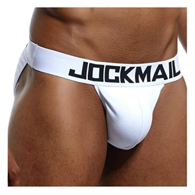 Image of Sexy Mens Briefs Bikini Cotton Basic Underwear Underpants (M, White)