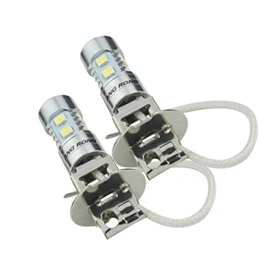 Image of ANG RONG 2X H3 453 Bulb High Power 10W LED White Headlight Daytime Fog Light