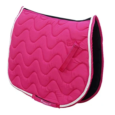 Image of Rhinegold Wave Saddle Pad Pony Raspberry