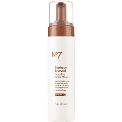 Image of No7 Boots Perfectly Bronzed Self Tan Quick Dry Tinted Lotion Medium/dark 200ml by