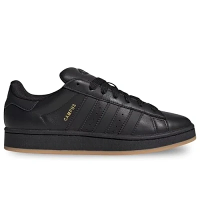 Image of adidas Originals Campus 00S Unisex Trainers, Size: 3.5, Core black Leather