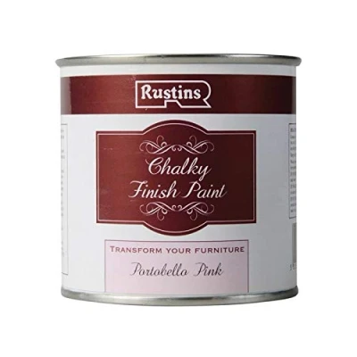 Image of Rustins Chalky Finish Paint 250ml Portobello Pink