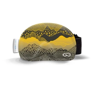 Image of Soggle Ski Goggles Protective Cover Made of Microfibre (One Size), Colour: Structured Slovakia Yellow