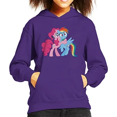 Image of My Little Pony Pinkie Pie Hug Kid&#039;s Hooded Sweatshirt Purple