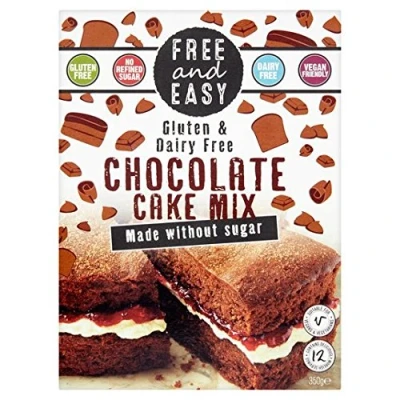 Image of Free &amp; Easy from Gluten Dairy Yeast Chocolate Cake Mix Sugar 350g