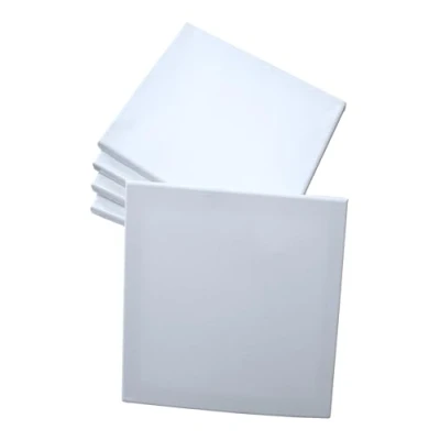 Image of Major Brushes Primed &amp; Stretched Painting Canvas 50cm x 1.5cm Pack of 5