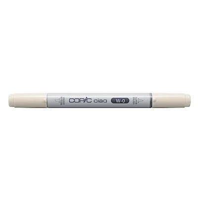 Image of COPIC Ciao Coloured Marker Pen (W 0) Warm Gray No.0, For Art &amp; Crafts, Colouring, Graphics, Highlighter, Design, Anime, Professional Beginners, Supplies Colouring Books