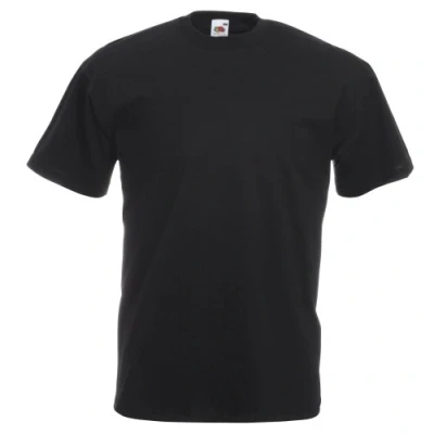 Image of Fruit of the Loom Men’s 100% Cotton T Shirt, Black, 4XL