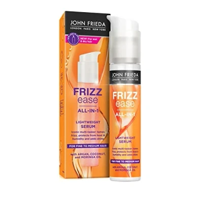 Image of John Frieda Frizz Ease All in 1 Lightweight Serum 50ml, Light Hair for Fine to Medium