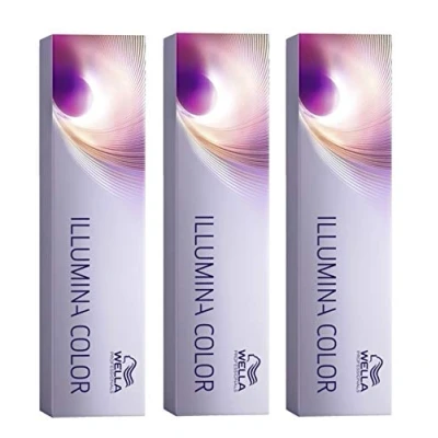 Image of 3 Wella Professionals Illumina Color 10/69 Light Blonde Violet Cendre, 60 ml