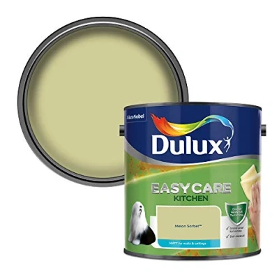 Image of Dulux Easycare Kitchen Matt Emulsion Paint Melon Sorbet 2.5L
