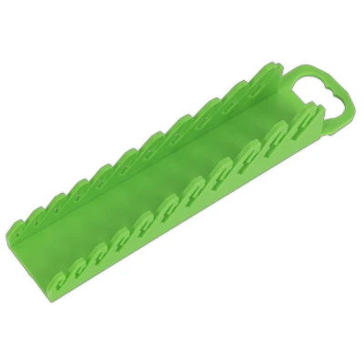 Image of Sealey Premier Spanner Rack Capacity 10 Stubby Spanners Hi Vis Green