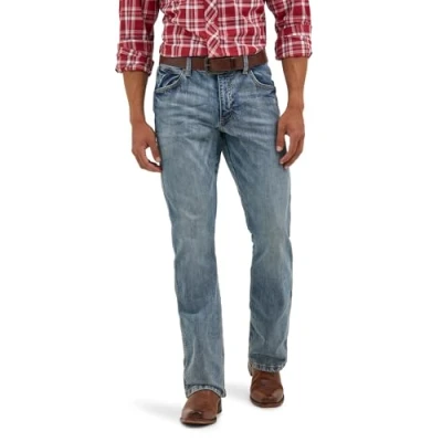 Image of Wrangler Men&#039;s Retro Slim Fit Boot Cut Jean, Greeley, 38W / 30L