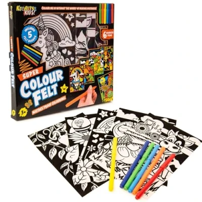 Image of Kreative Kids Colour Felt Art Kit Arts and Crafts Sets