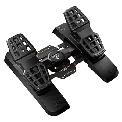 Image of Turtle Beach VelocityOne Rudder Black USB Pedals PC, Xbox, Xbox One, Series S, X
