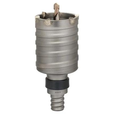 Image of Bosch 2608580521 &quot;Core Cutter&quot; SDS Max 9 Hollow Annular Bit, Silver, 68 x 80 mm, 2 Piece