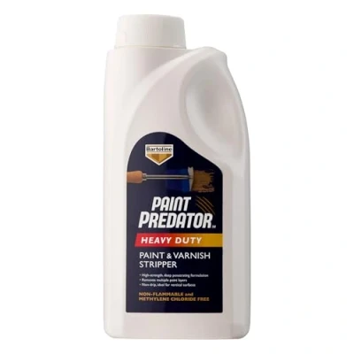 Image of Paint Predator Heavy Duty and Varnish Stripper 1L High Performance Remover by Bartoline 1876 Professional Range