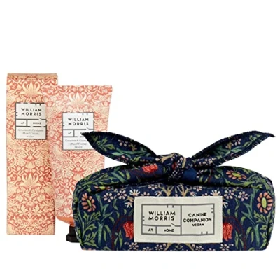 Image of William Morris At Home Canine Companion Dog Bandana &amp; Vegan Hand Cream Gift For Lovers Great Gift, 75ml