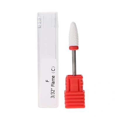 Image of Nail Drill Bit, Ceramic Bit Electric Manicure Machine Accessories for Wiping Gel, Pedicure Milling Cutter Rotary File DIY Design Tool Personal/Salon (#04)