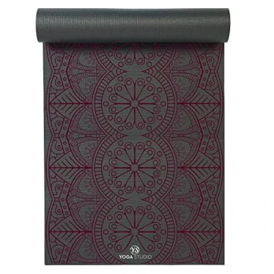 Image of Yoga Studio Designed Sticky Mat Oeko Tex Tear Proof Non Slip Workout Exercise Gym Fitness Mandala &amp; Pilates 183cm x 61cm 6mm Grey Dew Drop
