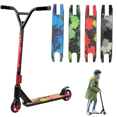 Image of Trendi Pro Stunt Scooter 360 Spin Handlebar Freestyle Trick with ABEC 7 Bearings Durable Street for Boys, Girls &amp; Teens Age 6+ (Red)