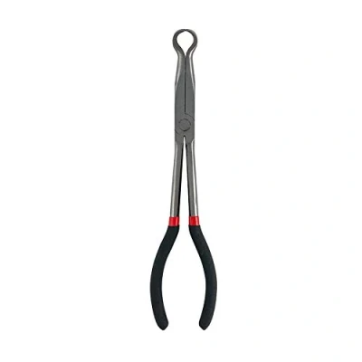 Image of QWORK® Long Nose Spark Pliers , Plug Removal Tool Reach With Ring Tip 11&quot; / 280 mm