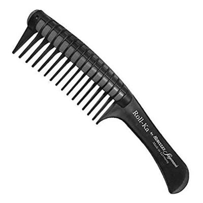 Image of Hercules Sägemann NYH Roll Ka Anti Splicing Hair Comb, 9 Inch Length, Black/Grey