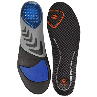 Image of Sof Sole Airr Orthotic Insole Coolmax Moisture Wicking Cover, SKYDEX Air Capsules, Gel Forefoot Cushioning, Reinforced Nylon Plate for Stability and Support UK Size 9 10