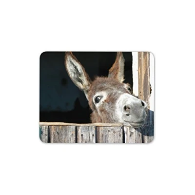 Image of Destination Vinyl ltd Cheeky Donkey Mouse Mat Pad Horse Kids Cute Animal PC Computer #8260