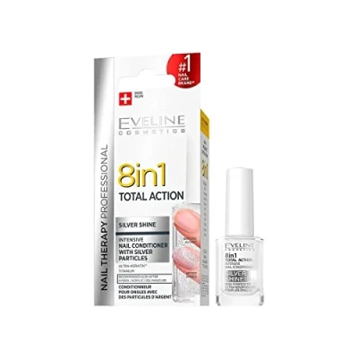 Image of Eveline Nail Therapy Total Action Concentrated Conditioner with Silver Particles 8in1 Shine 12ml