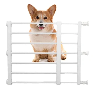Image of Jomewory Pet Gates for Dogs, Low Safety Retractable Gate Puppies and Pets, Child with 2 Non Slip Pads Doorways, Hallways, Indoor/Outdoor