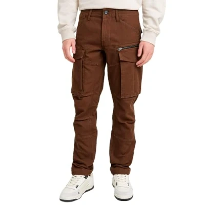 Image of G Star Men&#039;s Rovic Zip 3D Regular Tapered Pants, Red (dk plum gd D02190 D752 G701), 30W / 32L