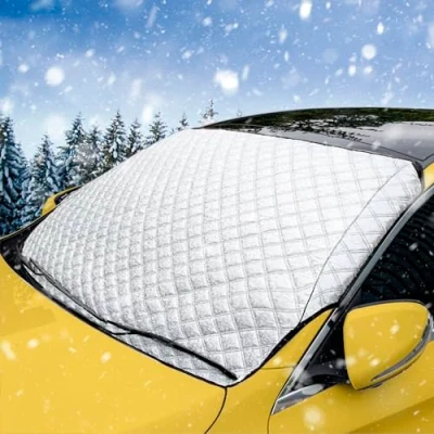 Image of Car Windscreen Cover,Windshield Cover for Winter,Snow Waterproof Dustproof,Sun UV Snow Ice Frost Guard Cars,SUVs,Vans,Truck,etc.(Standard Size)